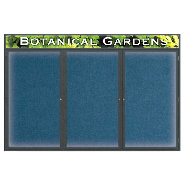 United Visual Products Open Faced Traditional Rounded Corkboard UV642ARC-BLACK-COBACC - main